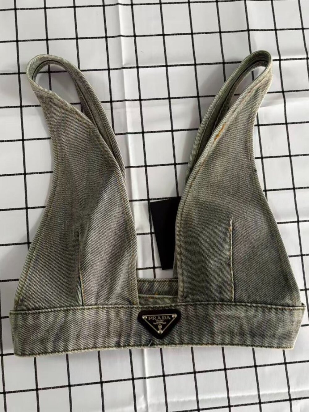 NWT Prada denim bralette crop top - stylish and versatile❤❤ - Picture 3 of 7